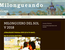 Tablet Screenshot of milongueandomalaga.com